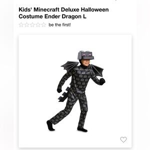 Minecraft ender dragon costume size small 4-6.